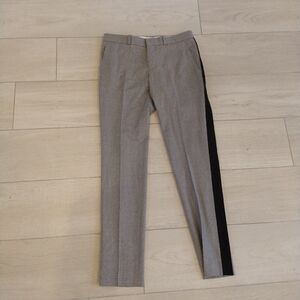 Each X Other Women’s Wool Trouser Tuxedo Dress Pants Grey and Black Size Small